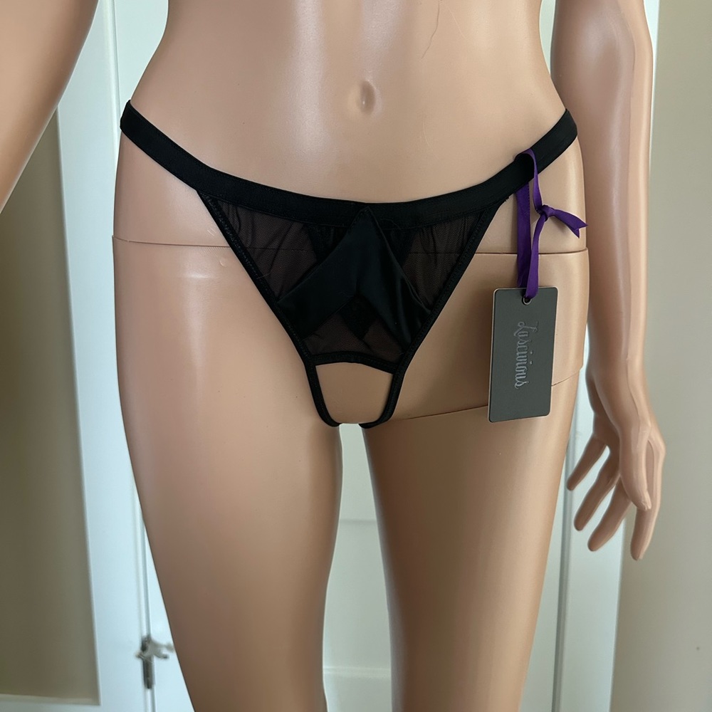 Lascivious Rachel Ouvert Black open crotch panties size M